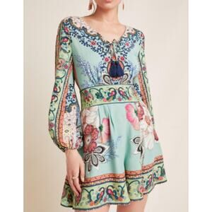 * New ~ FARM RIO ~ Caversham Floral Romper Size S Anthropologie